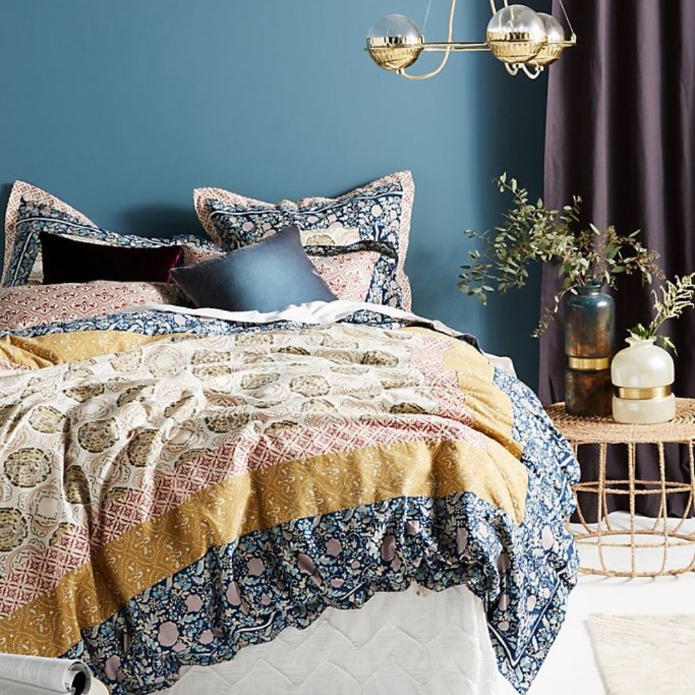 Anthropologie Twin Meguro Duvet Cover